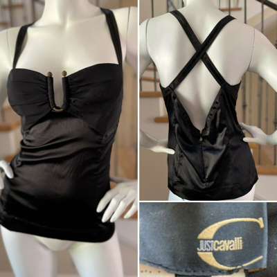 Pre-owned Just Cavalli Corset Top By Roberto Cavalli In Multicolor