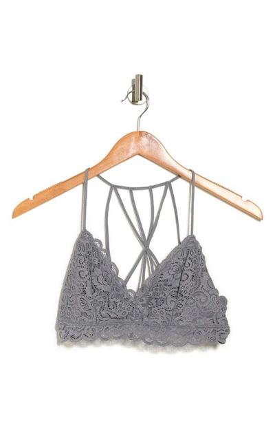 Wishlist Strappy Bralette In M Grey