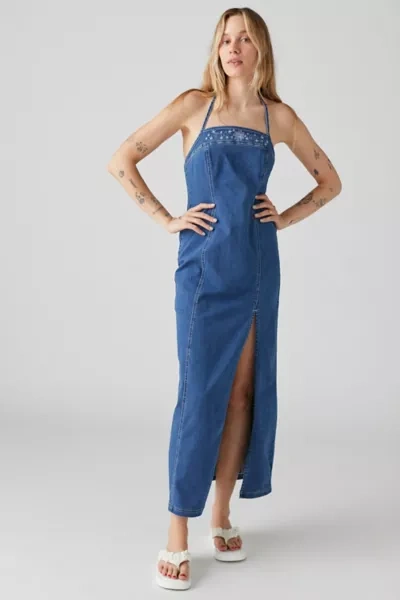 sachin and babi light blue dress Urban Outfitters Embroidered and Embellished Dress (Small)  The Thrifty  Hippy