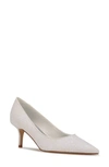 Nine West Arlene Pointed Toe Pump In Ivory Lace