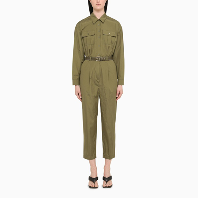 Max Mara Military Green Fosco Jumpsuit