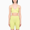 Samsoe & Samsoe Green Ribbed Crop Top In Green