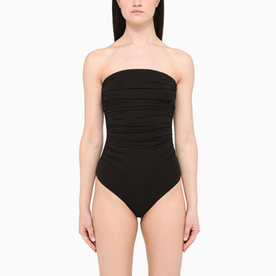 Samsoe & Samsoe Black Ruffled Body Top