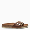 BIRKENSTOCK COGNAC MADRID BIG BUCKLE SANDALS