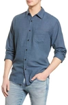 RAILS WYATT RELAXED FIT SOLID BUTTON-UP SHIRT