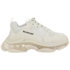 Balenciaga Triple S Clear Sole Sneakers In White
