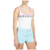 Chiara Ferragni Intarsia-knit Sleeveless Top In White