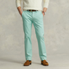 Ralph Lauren Stretch Straight Fit Washed Chino Pant In Celedon