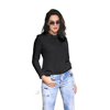 Carmen Sol Long Sleeve Round Neck Tee In Black