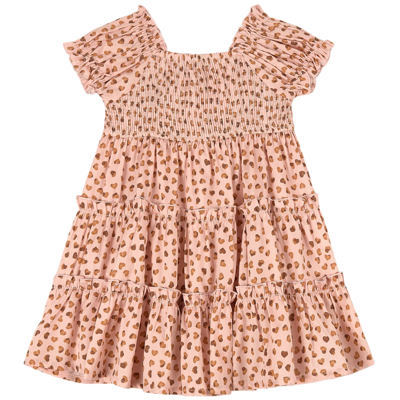 Mayoral Kids' Girl's Polka-dot Tiered Tulle Dress In Silver