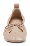 Frame Le Sunset Square Toe Ballet Flat In Bare