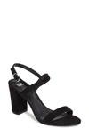 Bp. Lula Block Heel Slingback Sandal In Black Suede