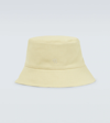 Nanushka Yellow Caran Bucket Hat In Creme