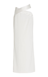 Monot Cut-out Slim-fit Crepe Maxi Skirt In White