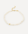 ANNI LU GOLD-PLATED STELLAR PEARLY ANKLET
