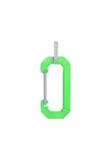 Eéra Chiara" Small Fluo Green & White Gold Mono Earring With Diamonds" In Neon Green & Diamond