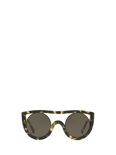 Alain Mikli A05034 Vintage Dtbk / Matte Black Metal Sunglasses