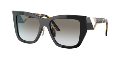 Prada Pr 21ys 1ab0a7 Wayfarer Sunglasses In Grey Gradient