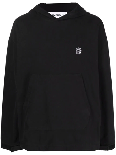 Ambush Logo-print Hoodie In Schwarz