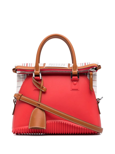 Maison Margiela '5ac Mini' Crossbody Bag In Red