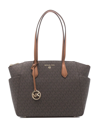 Michael Michael Kors Marylin Medium Brown Shoulder Bag With All-over Monogram Woman M Michael Kors In Braun