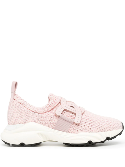 Tod's Womens Pink Slip On Sneakers