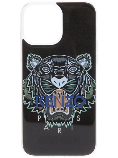 Kenzo Tiger-print Iphone 13 Pro Max Case In Black