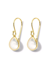 Ippolita 18k Rock Candy Teeny Teardrop Earrings In Rock Crystal In Gold