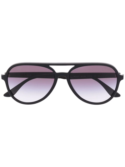 Ray Ban Rb4376 Aviator-frame Sunglasses In Black