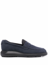HOGAN SUEDE PENNY LOAFERS