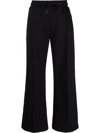 Moose Knuckles Malibu Logo Plaque Drawstring Pants In Schwarz