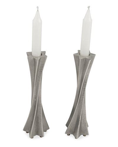 Joy Stember Metal Arts Studio Star Twisted Candle Holders