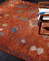 Ralph Lauren Nahla Currant Hand-knotted Rug, 2' X 8' In Currant