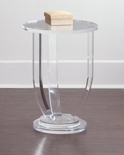 Interlude Home Bayberry Acrylic Side Table In Clear