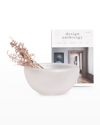 Kosta Boda Beans Clear Frosted Crystal Decorative Bowl