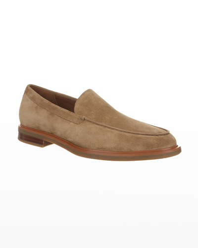 Vince Men's Grant Sport Suede Loafers In New Camel