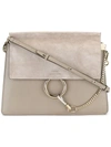 Chloé Faye Shoulder Bag In Grey