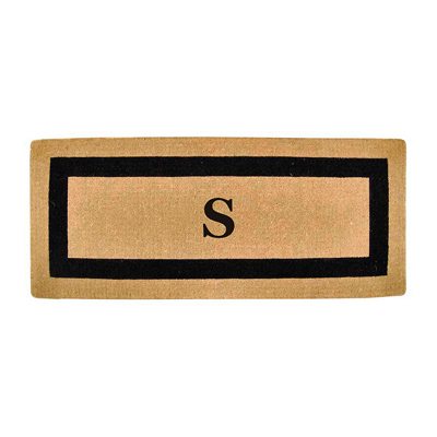 Frontgate Classic Border Monogrammed Coco Door Mat