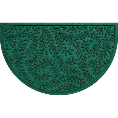 Frontgate Water & Dirt Shield  Boxwood Half-round Door Mat In Evergreen