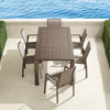 Frontgate Newport 7-pc. Rectangular Aluminum Dining Set