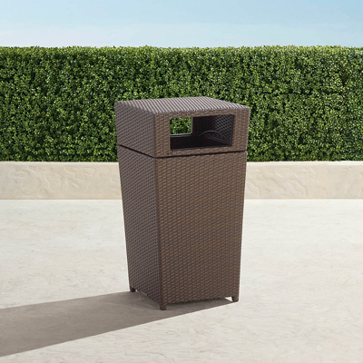 Frontgate Woven Waste Bin In Bronze