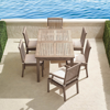 Frontgate Cassara 7-pc. Rectangular Dining Set In Weathered Finish
