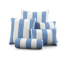 Frontgate Resort Stripe Indoor/outdoor Pillow In Resort Stripe Indigo Square