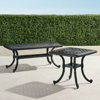 Frontgate Carlisle Cast-top Tables In Onyx Finish