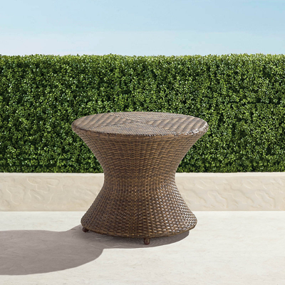 Frontgate Balencia Bronze Round Side Table
