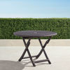 Frontgate Cafe Round Folding Table In White