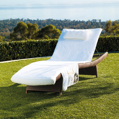 Frontgate Balencia Velour Chaise Cover