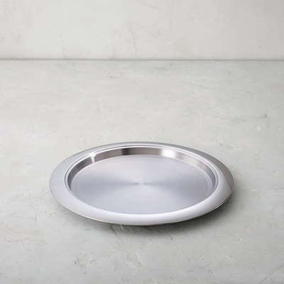 Olympus International Limited Hot/cold 14-in. Round Stainless Steel Tray