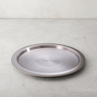 Olympus International Limited Hot/cold 17-in. Round Stainless Steel Tray