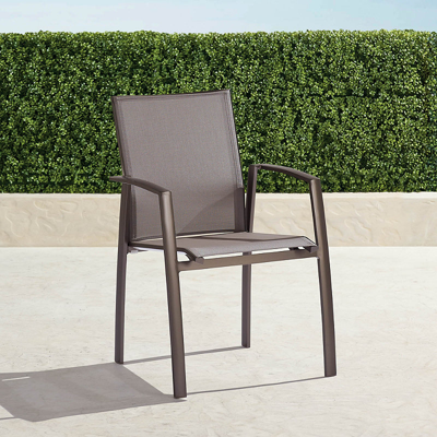 Frontgate Set Of 2 Newport Aluminum Dining Arm Chairs